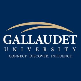 Logo that reads Gallaudet - Connect, Discover, Influence